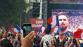 FINALE de la coupe du monde 2018 France  Croatie La Marseillaise [upl. by Lleryd]