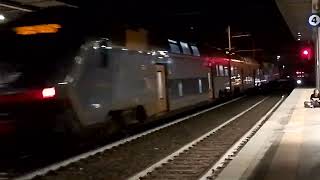 due arrivi e una partenza Colleoni rock e frecciarossa 600 da Brescia  per Piacenza e da Milano [upl. by Yehus]