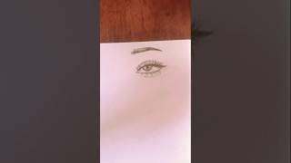 How to draw a eye as a biggners shorts short video [upl. by Ronnholm]