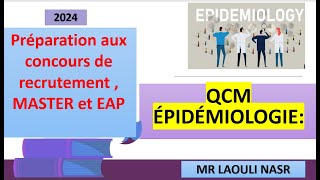 QCM Épidémiologie pour la préparation aux concours de recrutement  MASTER et EAP [upl. by Zadoc]