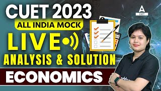 CUET 2023 Economics Mock Test Answer Key  Live Solutions By Pooja Maam [upl. by Gustafson277]