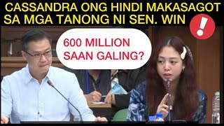 CASSY ONG 600 MILLION CAPITAL SA WHIRLWIND CORP HINDI MAIPALIWANAG KAY SEN WIN KUNG SAAN GALING [upl. by Heim657]