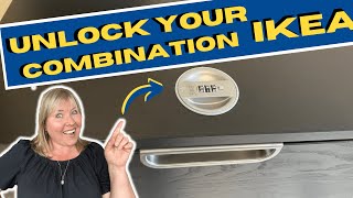 Forgot Your Combination How To UNLOCK Your Ikea Filing Cabinet Combination Lock [upl. by Yrahca]