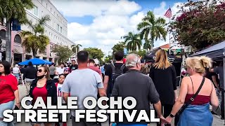 Miami LIVE Exploring Calle Ocho Largest Street Festival in America March 13 2022 [upl. by Timus]