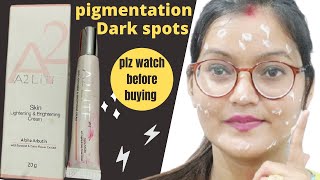 A2 LITE skin lightening amp brightening Cream  Kiransrana [upl. by Eeralav]