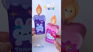 DIY Cute paper candle🕯️ shorts tonniartandcraft craft love diy art [upl. by Eednim397]