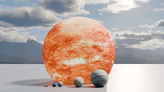 planet bouncing  Solar System Planet Size Comparison 3D [upl. by Katharine120]