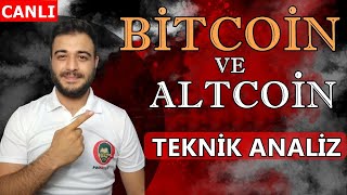 Bitcoin NELER OLUYOR Altcoin Teknik ve Temel Analiz Canlı Yayını  Bitcoin Ne Olur [upl. by Ttennaj]