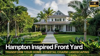 Hampton Inspired Front Yard Designs to Transform Your Home Coastal Charm Landscaping Ideas [upl. by Ely]