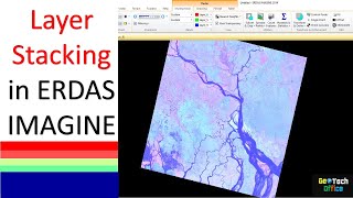 Layer Stacking in ERDAS IMAGINE 2014  Create Composite Landsat Image [upl. by Lilyan]