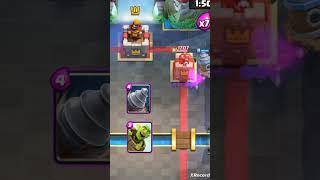 Excavadora de duendes  barril de duendes vs torres de princesa y del rey clashroyale shorts [upl. by Ngo]