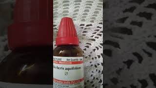 রূপচর্চায় হোমিপ্যাথি Berberis aquifolium  Mother Tincture 30ML   Homoeopathic medicine [upl. by Lamrert154]