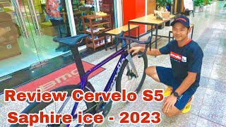 Review Cervelo S5 Saphire ice 2023 cervelos5 jumbovisma [upl. by Enovad]