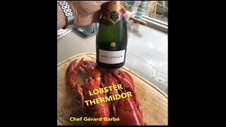 How to make the Lobster Thermidor or Crayfish thermidor by French Chef Gérard Garbé [upl. by Hnad]