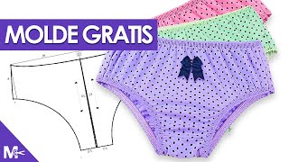 ► Cómo hacer una PANTALETA para Dama  Molde GRATIS 🩲 [upl. by Nonnel]