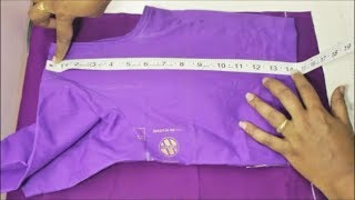 Blouse Cutting amp Stitching With Measurement Blouse Tamil DIY [upl. by Neirual607]