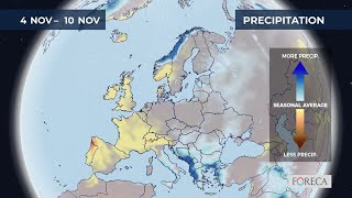 Monthly precipitation forecast for Europe 25102024 [upl. by Hannibal749]