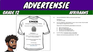 Advertensie Advert Grade 12 Afrikaans [upl. by Eerol]