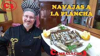 NAVAJAS A LA PLANCHA CON AJO Y PEREJIL [upl. by Htebazil565]