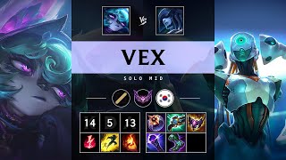 Vex Mid vs Lissandra Dominating  KR Master Patch 1421 [upl. by Etnoj]