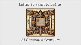 Overview Letter to Saint Nicetius AI Summary  Florianus Abbot of Roman Monastery [upl. by Aleahs775]