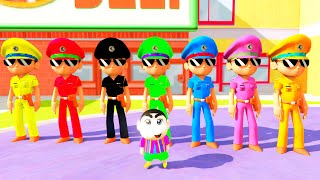 Colorful Little Singham Playing Hide and Seek With Shinchan  Little Singham Shinchan Gameplay [upl. by Navy]