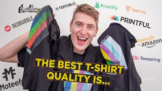 Comparing Every Print on Demand Companies Tshirt Quality  Which is the best [upl. by Donal]