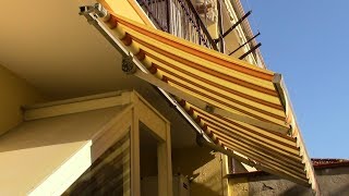 Cambiare TELO TENDA da sole a bracci estensibiliHow to replace an AWNING CLOTH with extensible arms [upl. by Kidd680]