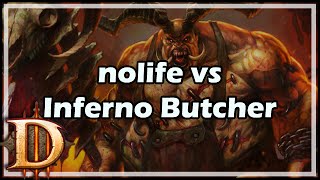 Diablo 3 nolife vs Butcher Inferno World First [upl. by Deland939]