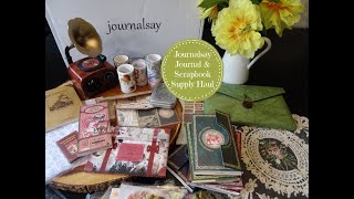 Journalsay Journal and Scrapbook Supply Haul amp Unboxing [upl. by Leggat]