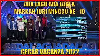 MINGGU 10 ADA LAGU ADA LAGI amp MARKAH JURI GEGAR VAGANZA 2022 [upl. by Brasca]