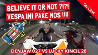 On Cam   VESPA MATIC PAKE NOS  SEKALI PENCET LANGSUNG SAMPE FINISH [upl. by Dolli944]