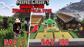 I Survived 100 Days in a Zombie Apocalypse in Minecraft Hardcore [upl. by Haym288]