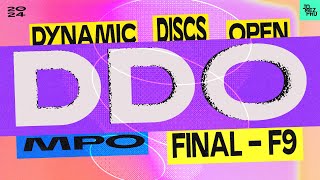 2024 Dynamic Discs Open  MPO FINALF9  Wysocki Heimburg Robinson Rathbun  Jomez Disc Golf [upl. by Anilok]