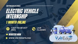 Online Electric Vehicle Internship  1st Oct to 30th Oct 2024 [upl. by Adnawyt]