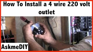 How to Install a 220 Volt 4 Wire Outlet [upl. by Avaria]