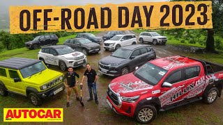 OffRoad Day 2023 ft Jimny XUV700 Hilux Grand Vitara Tucson and more  Autocar India [upl. by Niall4]