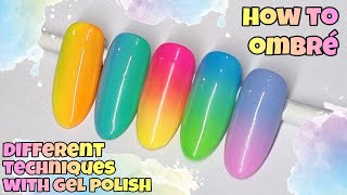 🌅 HOW TO OMBRÉ  GEL POLISH OMBRE  Nail Art Design Tutorial  Gradient  Fade  Blend  Easy [upl. by Annod752]