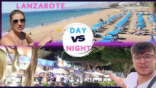 lanzarote vlog DAY VS NIGHT Puerto Del Carmen [upl. by Gurevich]