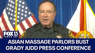 Grady Judd press conference on massage parlor sting [upl. by Lindie]