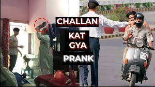 CHALLAN KAAT GAYA PRANK WITH FATHER 2019 ftanas pathan [upl. by Nyllek]