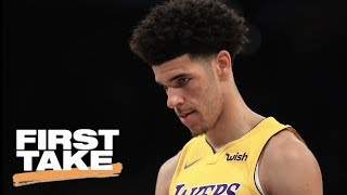 Stephen A Smith says Lonzo Ball is not worth the hype  First Take  ESPN [upl. by Ethe180]