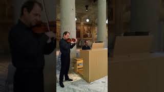 wwwnotenuzialiit  Duo Organo e Violino Marcia Nuziale di Wagner [upl. by Htiderem]