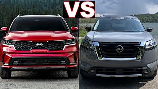 2022 Nissan Pathfinder vs Kia Sorento 2022 Excellent family SUVs nissan pathfinder review [upl. by Hengel]