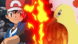 Pokémon XYZ  Ashs FletchinderTalonflame Vs Moltres AMV [upl. by Eelame]