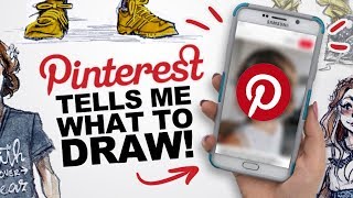 NO CONTROL  Pinterest Tells Me What to Draw Game  Art Challenge [upl. by Jueta480]