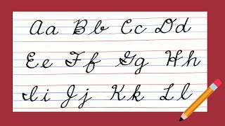 New American Cursive writing A to Z Small letters amp Capital letters Cursive handwriting EASY [upl. by Adnawad637]