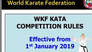 WKF KATA RULES [upl. by Adeirf444]