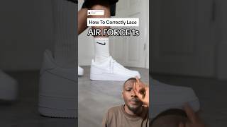 HOW TO CORRECTLY LACE AIR FORCE 1s ✅ [upl. by Worrell978]