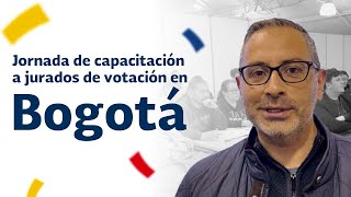 Avanzan las jornadas de capacitación de jurados de votación en Bogotá [upl. by Swinton530]